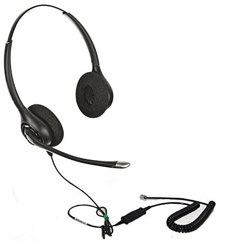 Polycom Compatible Plantronics HW261N Headset Bundle SoundPoint Phones IP335, 450, 501, 550, 560, 601, 650, 670, VVX101, VVX201, VVX300, VVX310,VVX400, VVX410, VVX500, VVX600, VVX1500, CX300, 500, 600
