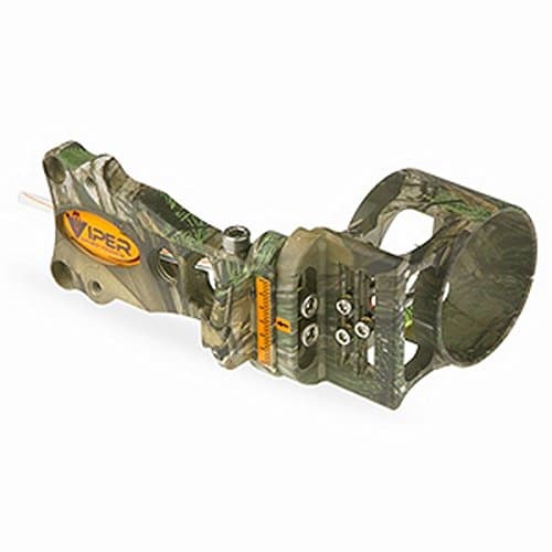 Viper Archery Products Venom Series Fixed Plate Sight with Three 0.019 Pins, Realtree Xtra Camo