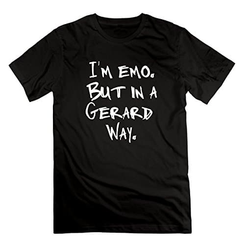 I'm Emo But In A Gerard Way Men 100% Cotton Tshirts Novelty Shirt