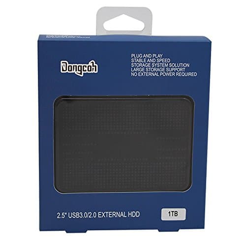 Dongcoh 2.5" External Hard Drive 1TB with USB3.0 Data Storage External HDD for Notebook/Desktop/Xbox One