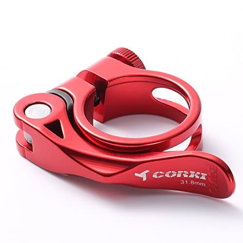 WILE Quick Release Bicycle Seatpost Clamp 31.8mm Red