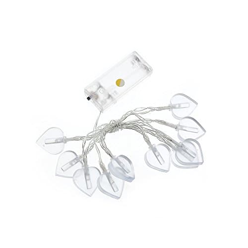 Heart-shaped String Lights 10LED Battery Box Pineapple Garden Halloween Christmas Bulb String (multicolor)