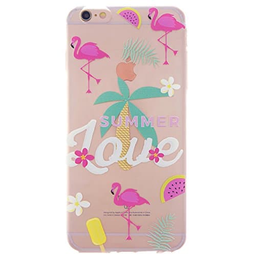 CaseBee - Tropical Forest Soft TPU iPhone 7 (4.7) Case (Flamingo's Summer )