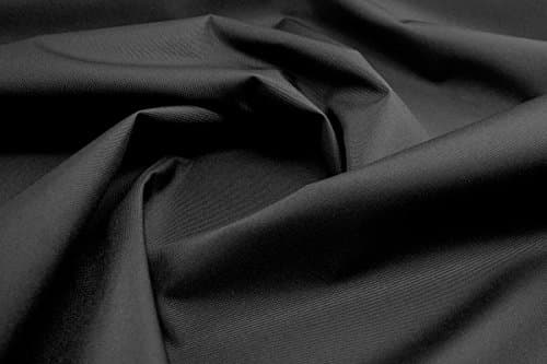 Waterproof 7oz nylon PU coated fabric -Jet Black