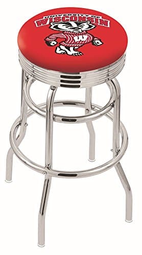 NCAA Wisconsin Badgers "Badger" Logo 30" Bar Stool