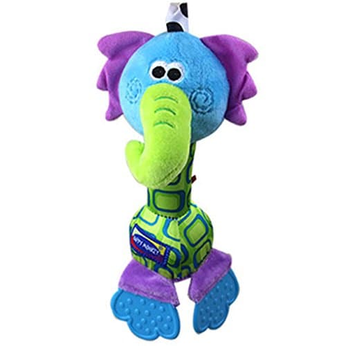 Guurachi Elephant Grasping Rattles Teethers BB Rods 0-1 Years Baby Toys
