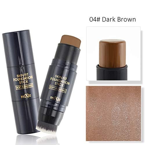 Face Makeup Concealer Stick Long-Wearing Waterproof Corrector And Brushes Highlighter Cream 4 Colors Concealer Pencil 04 Dark Brown