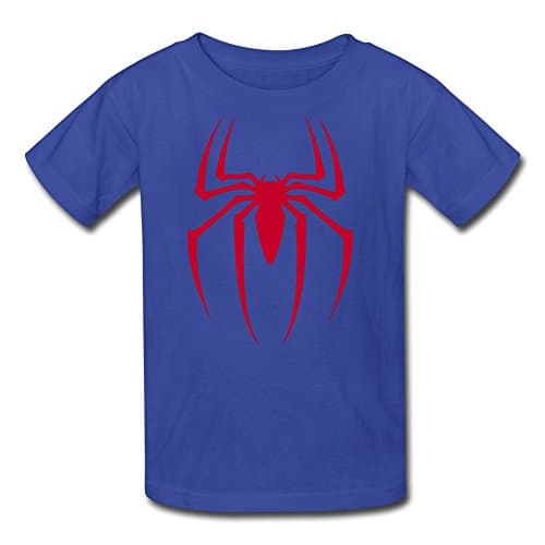 CHZS Youth's Spider-Man Classic Basic Red Logo T-Shirt L RoyalBlue