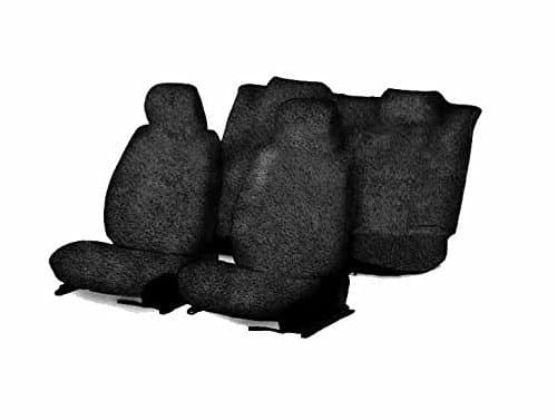 Speedwav T2 Sweat Control Fixed Front Headrest Towel Seat Cover (Black)