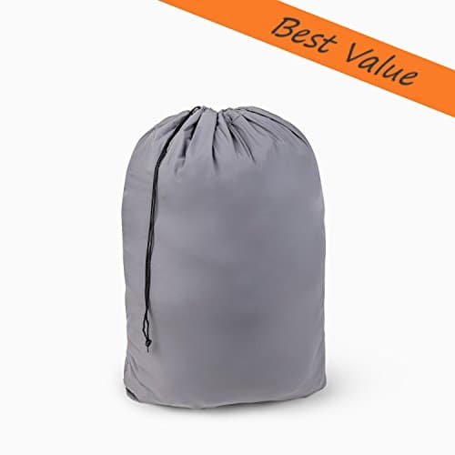 Large Nylon Laundry Bag 30” x 40” Rip and Tear Resistant Material with Drawstring Closure - Assorted Colors and Patterns (2)