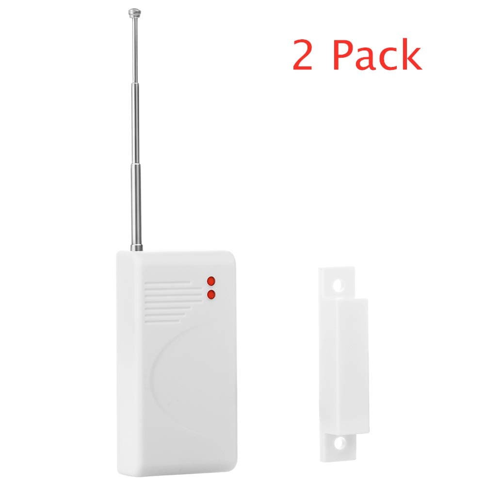 Thustar 433MHz Wireless Door/Window Sensor Magnetic for GSM Home Security Alarm Systems 2-Pack