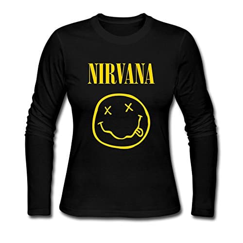 HeZone Women's Nirvana Logo Long Sleeve T-Shirts