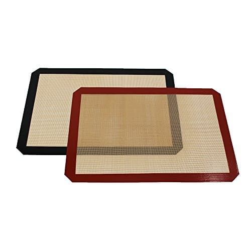 Faciaa Silicone Baking Mat 2 Pack-- Non Stick Silicon Liner for Oven, Bread, Pastry, Bake Making