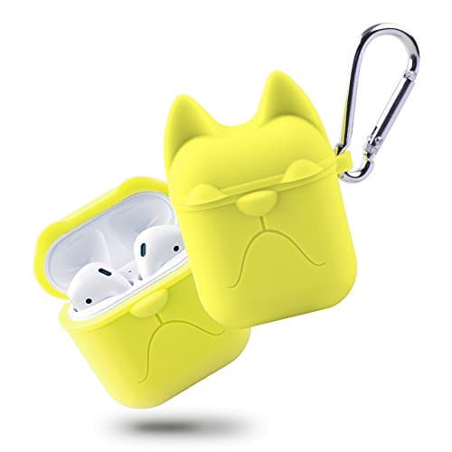 Airpods case Soft silicone rubber protective case Waterproof Skin texture Shock Proof Anti-Scratch Shock resistant For Apple Airpods Accessories