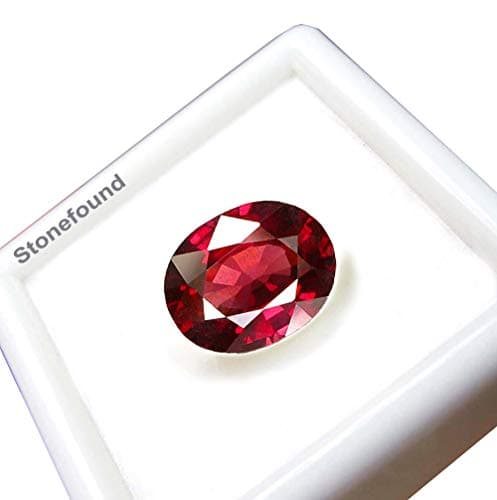 Stonefound Red 9.50 Ratti Ruby/Manik Lab Certified Natural Gemstone for Astrological Purpose for Men and Women