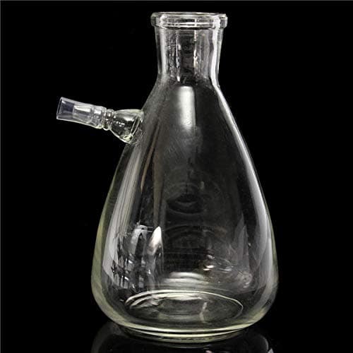 Anddod 500ml 24/29 Lab Glass Filtering Flask Bottle 10mm Hose Vacuum Adapter