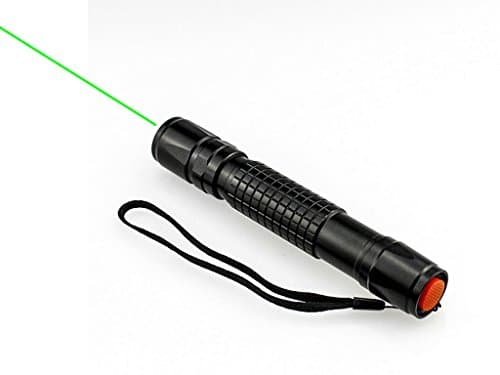 JOU Powerful Green Laser Pointer High Power 532nm Projection pen (50mw) (black)