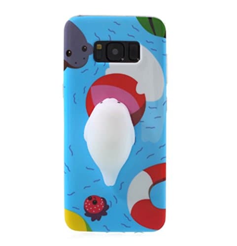 Ybetter Samsung Galaxy S8 Plus Novel Squishy Case Phone Cover, Kawaii 3D Cute Soft Silicone Ocean Seal Toy on Back for Release Stress Protective Phone Case for Samsung Galaxy S8 Plus