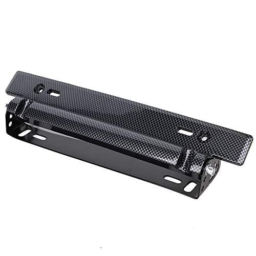 Tutor Auto Front Bumper License Plate Relocator Bracket Holder Bar Adjustable License Plate Frame Holder Bracket