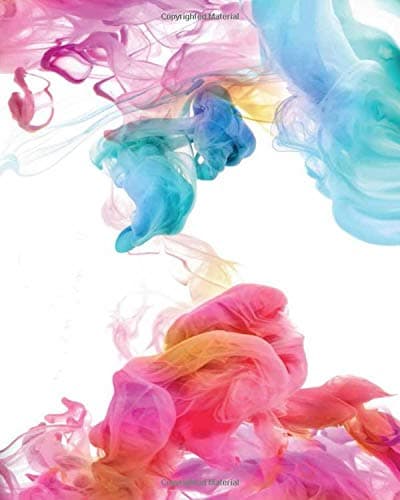 Rainbow Colored Smoke: Bullet Journal - Blank Notebook, 1/4 inch Dot Grid with 130 Pages, Sturdy Matte Softcover Dotted Paper