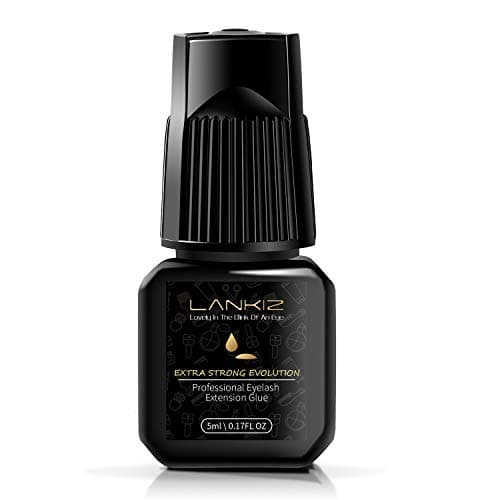 LANKIZ Individual Eyelashes Glue EXTRA STRONG EVOLUTION 5ml / Semi Permanent Eyelash Glue / 1-2 Sec Drying Time/Retention - 8 weeks-ONLY FOR PROFESSIONAL USE