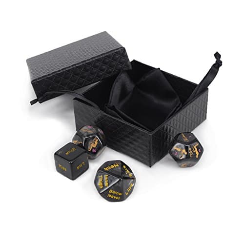 2018 New Upscale Dice Game Packaged Beautifully to Make the Perfect Couples' Gift! - Black