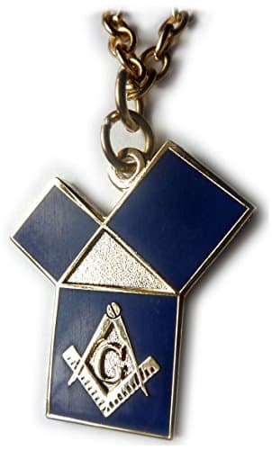 Euclid's 47th Problem Pythagorean Theorem Freemason Masonic Pendant Necklace w/chain