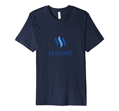 Mens Steemit Cryptocurrency Blockchain Tee Shirt XL Navy