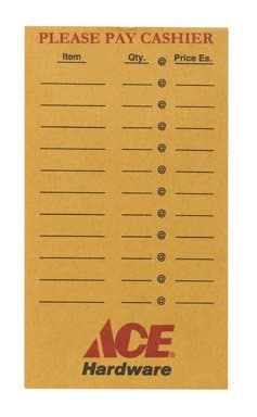 Ace Coin Envelope Imprinted 'Please Pay Cashier' 5-1/2 In. X 3-1/8 In. 500 / Boxed