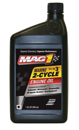 Mag 1 (610-6PK) TC-W3 Two Cycle Engine Oil - 1 Quart Bottle, (Pack of 6)
