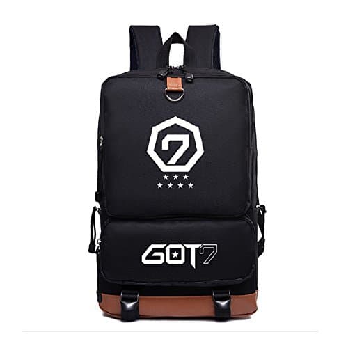 Kpop GOT7 Backpack pencil case set Canvas Schoolbag Shoulder Bag Handbag