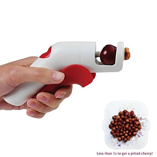 Cherry Olive Pitter Remover, Cherry Pitter Pistol Quick and Easy, Hawthorn Grape Corer Tool, Kitchen gadgets cherries Stoner, Anti Splashing Design