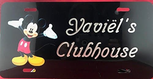 Mickey Mouse Disney Custom Personalized Name Plate Monogrammed Sign Wall Engrave