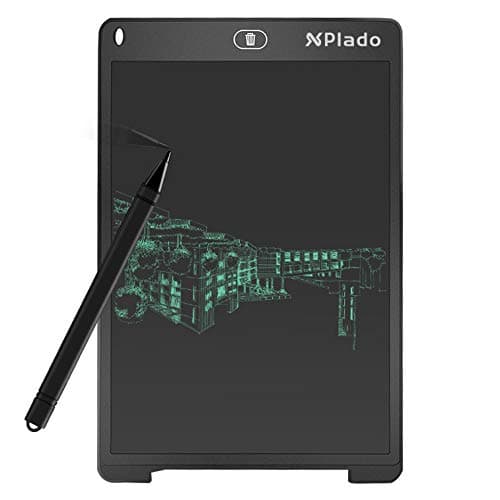 LCD Writing Tablet by Xplado, 12 Inch Drawing Board Doodle Board Electronic Drawing Tablet,Shorthand Tools for School, Home and Office(Black)