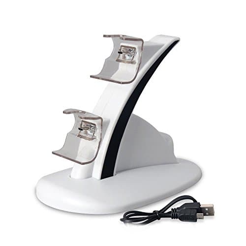 Xbox ONE Charging Station,Prodico Dual Xbox One Controller Charger Dock Station Stand for Xbox ONE/Xbox ONE S (White)