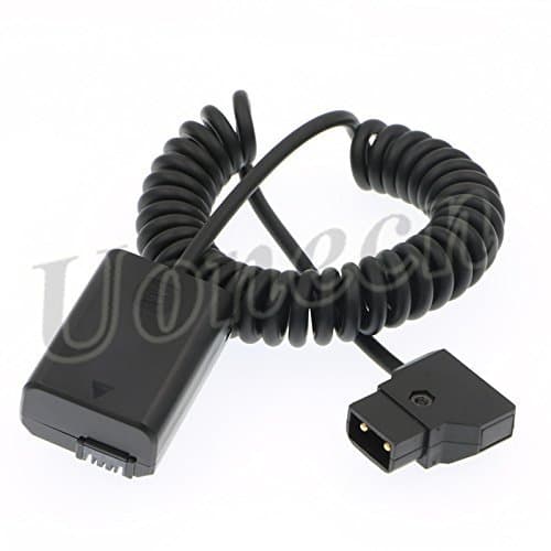 Uonecn A7 Dummy Battery to D-tap Cable for Sony A7R A7S A7II A3000 A5000 A5100 A6000 A6300 A7SII Camera Dummy Battery