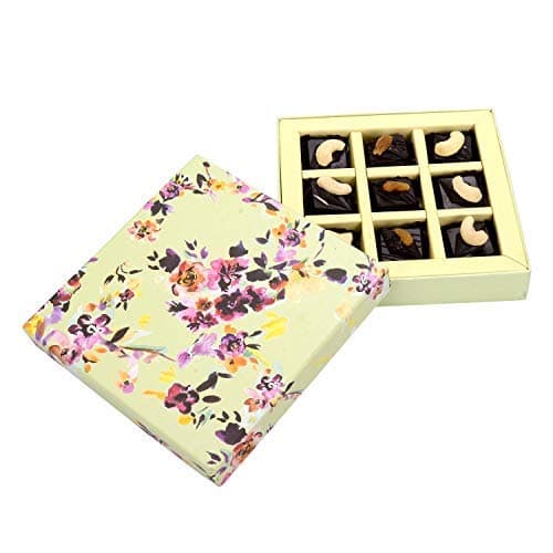 Festive Gifting Square Paper Box / High Grade Chocolates / Luxury Hamper/ Diwali / Christmas/ Valentine's Day Combo Edible Gift Pack for Him/ for Her/ for Husband/ for Wife/ for Loved Ones