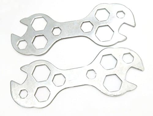 LONGKER 2 Pieces Cycle Bike Multi Purpose Hexagon Wrench Compact Repair Tool Kit Hex Spanner