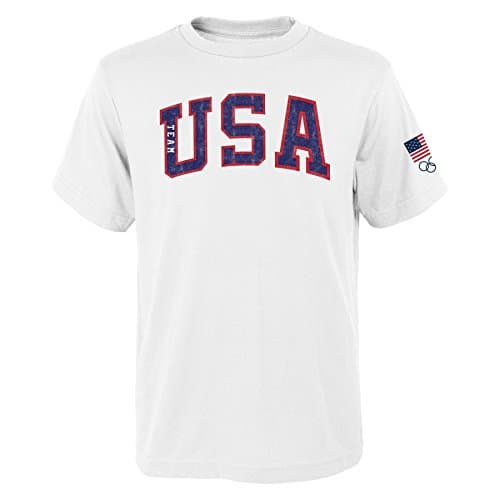 USOC Team USA Standard Issue Short Sleeve Tee, Large, White