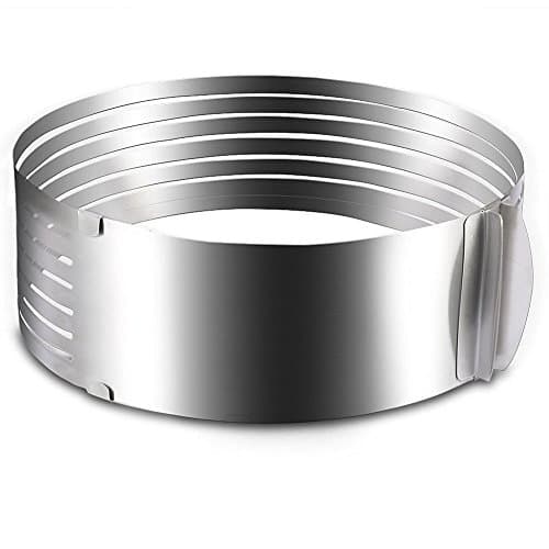 Blacklip Kitchen Pastry Tools Stainless Steel Mousse Cake Ring Mold (9-12" Slicer Ring)
