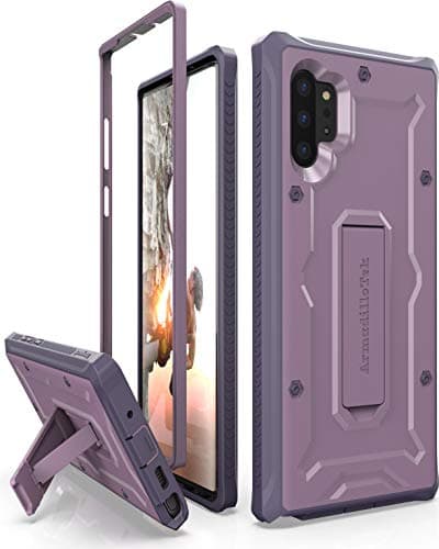 ArmadilloTek Vanguard Designed for Samsung Galaxy Note 10+Plus Case (2019 Release) Military Grade Full-Body Rugged with Kickstand Without Built-in Screen Protector - Purple