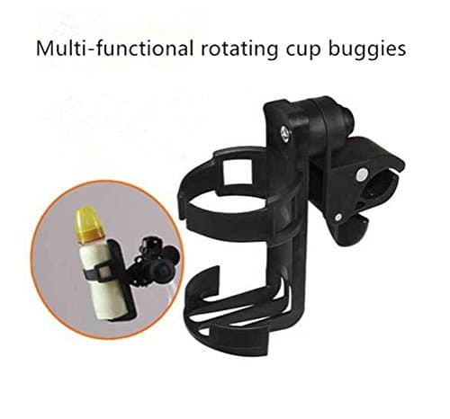CUTE NUT 360 Adjustable Quick Release Cage Holder, Stroller Organizer Cup Holder Universal Fit Prams or Bike with Anti-skid Pads