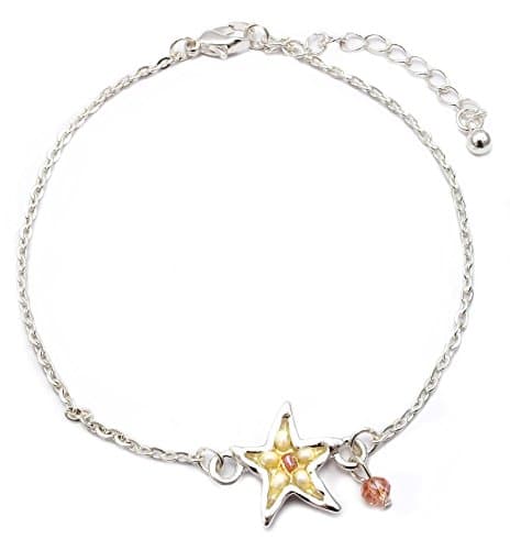 Sealife Summer Theme Bead Link Anklet Starfish Seed Bead