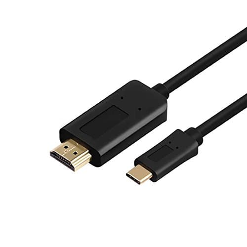 Miroha USB C to HDMI Cable USB 3.1 Type C Male (Thunderbolt 3 Compatible) to HDMI Male 4K Cable for the 2015/2016 MacBook Pro, Chromebook Pixel and Future USB Type C Devices (5 Feet/ 3 Meters)