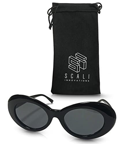 Clout Goggles Retro Round Bold Oval Mod Vintage Thick Frame Kurt Cobain Sunglasses