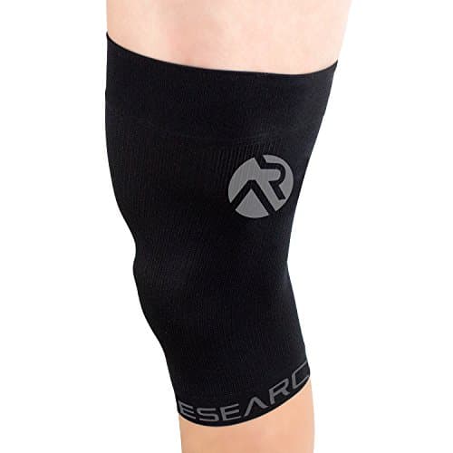 Active Research Compression Knee Sleeve - Compression Knee Brace For Sports, Basketball, Training, Running, Crossfit and More - Large