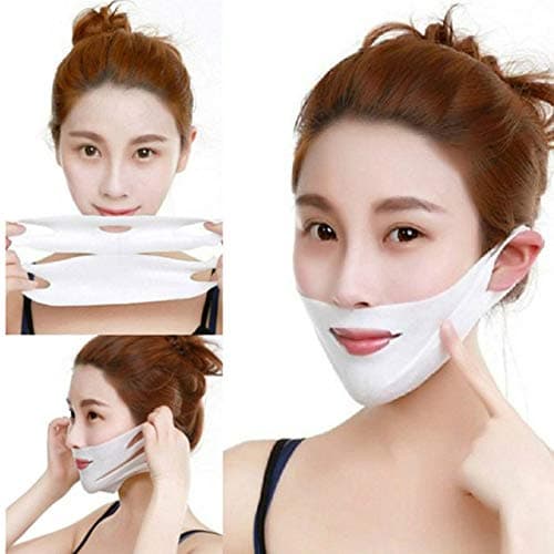 Shoppy shop 4D double Compact Hanger Ear Mask Face Lifting Firming Mask Magic V Shaped Facial Mask