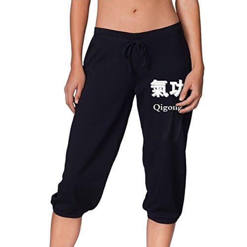 Classic Qigong Women's Drawstring Elastic Cropped Jogger Pants