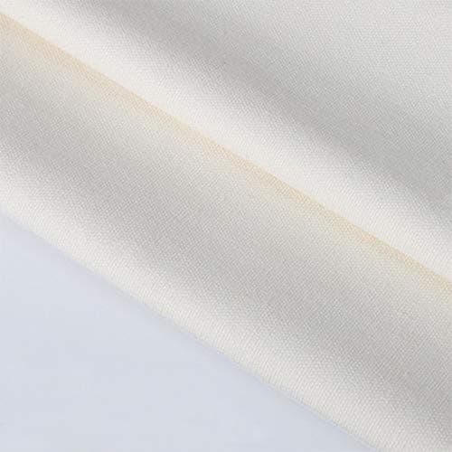 Sheicon 100% Cotton Fabric Thick Canvas Fabric Solid Color Curtain Tablecloth DIY Material by The Meter 100x150cm (39"x59") Color Off White Size 1 Meter