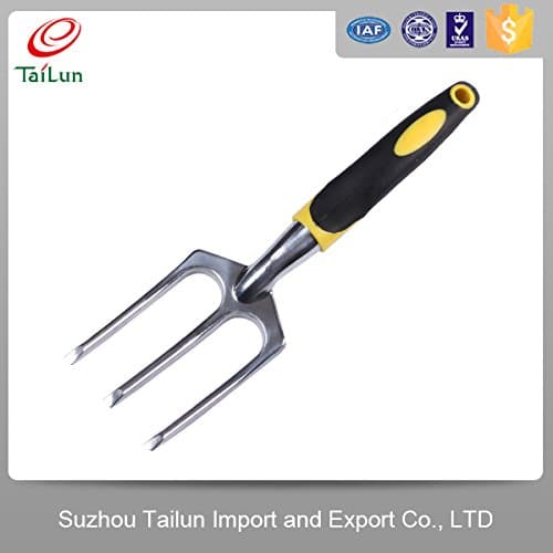 Garden Profession Durable and Rust-resistant Aluminum alloy Fork with Soft Touch Handles ( Hand Fork )